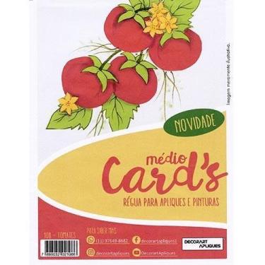 Imagem de Régua Médio Cards Apliques e Pinturas - Tomates - Decorart