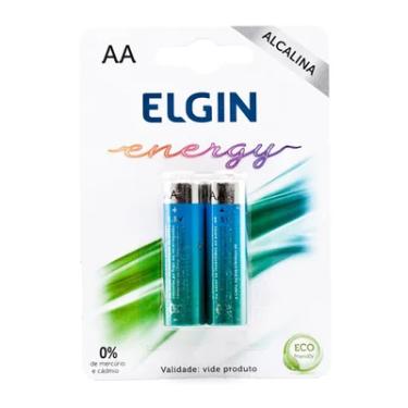 Imagem de Pilha Alcalina Elgin Aa, 1.5v, Blister, Com 2 Unidades
