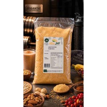 Imagem de Chás e Temperos JMF Farinha de Amendoim Pacote Econômico 1,010kg Para 