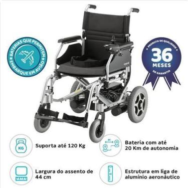 Imagem de Cadeira de Rodas Motorizada Em Alumínio Dobrável D900 Dellamed