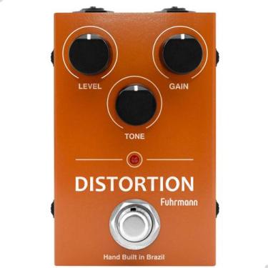 Imagem de Pedal De Efeito Analógico Mini Distortion Fuhrmann, Laranja