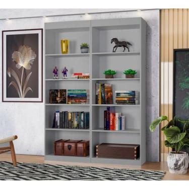 Imagem de Estante para Livros Multiuso 178CMX102CM Larissa Cinza - Espresso Móve