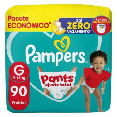 Imagem de Fralda Descartável Pampers Pants Ajuste Total G 90 Unidades