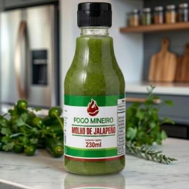 Imagem de Molho Pimenta Jalapeño Mexicana Saborosa Fogo Mineiro 230ml Artesanal 