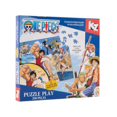 Imagem de Quebra Cabeça One Piece Puzzle Play Luffy E Zoro 200 Peças - Elka - El