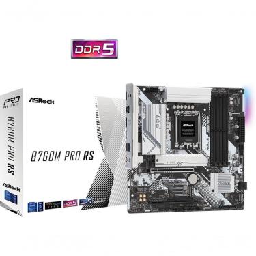 Imagem de Placa Mãe B760M Pro RS com DDR5 Até 7200MHz OC e LAN 2.5G Gigabit HDMI-DP Asrock