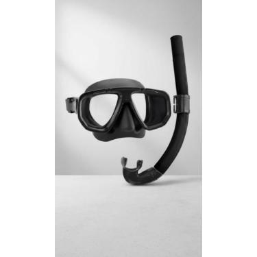 Imagem de Kit Mergulho Máscara e Snorkel Preto - Congratulations Store