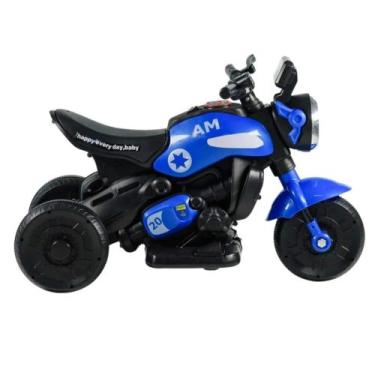 Imagem de Moto Elétrica Infantil First Custom Azul com Luz e Som Zippy Toys - 11