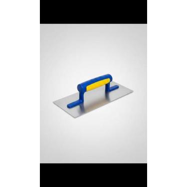 Imagem de Desempenadeira Aço Lisa 12x40cm Cabo Madeira - Congratulations Store