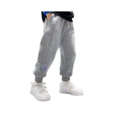 Imagem de Calças Casuais Listradas Largas Para Meninos, Roupas Esportivas Para C
