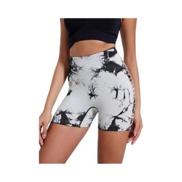 Imagem de Leggings Femininas De Cintura Alta Tie Dye Para Academia, Calças Casua
