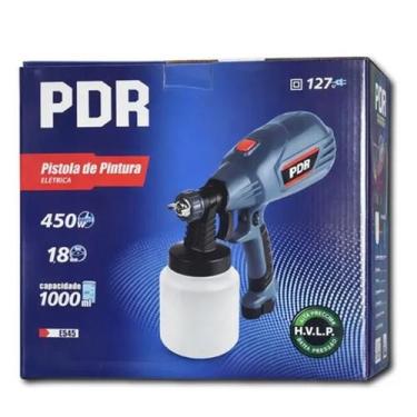 Imagem de Pistola de pintura elétrica pdr e545 450w 127v, 110V