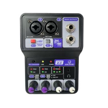 Imagem de Mesa waldman 2 canais podcast 2.0 interface de audio