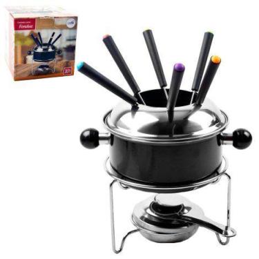 Imagem de Conjunto Fondue 10 Pcs Inox 1,1L Esmaltado - Vi Mult Shop