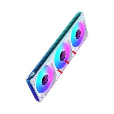 Imagem de Ventoinha ARGB Siamese Para PC LOVINGCOOL Com Display Digital E Efeito