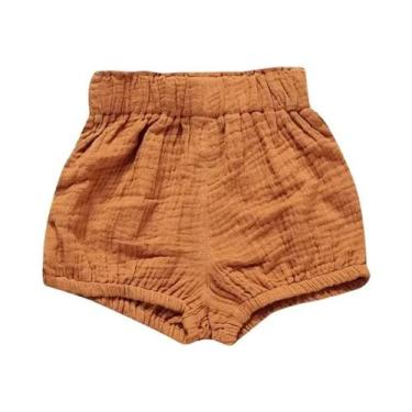 Imagem de Shorts De Verão Respiráveis De Algodão E Linho Para Bebês Meninos E Me