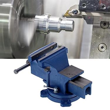 Imagem de Torno de banco de metal, 15,24 cm de solda giratório de 360 graus, útil para manutenção mecânica