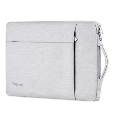 Imagem de Kogzzen Capa para laptop de 15 a 16 polegadas, impermeável, leve, compatível com MacBook Pro 16/15/Surface Laptop 15/Surface Book 15, Chromebook Dell, HP, Lenovo, Acer, Samsung, - Cinza claro