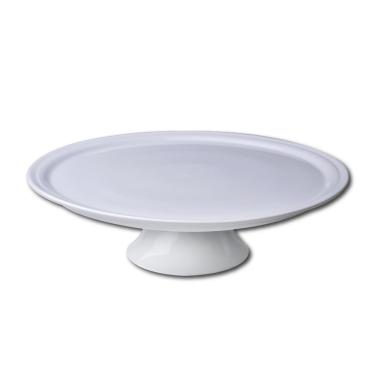 Imagem de Prato para Bolo com Pé Germer Complementos Tradicional P em Porcelana – 29 cm