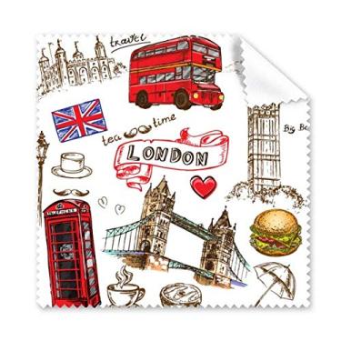 Imagem de Pano de limpeza de hambúrguer com torre de coração para carro, 5 peças