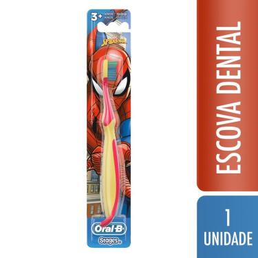 Imagem de Escova Dental Infantil Oral-B Stages Spider-Man - Suave Macia 3+