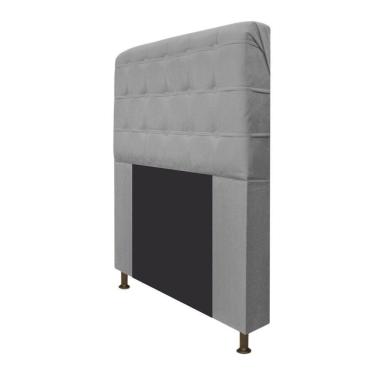 Imagem de Cabeceira Dama 160 Cm Queen Size Com Botonê Suede Cinza