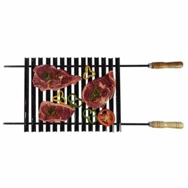 Imagem de Grelha Esmaltada Para Churrasco Parrilla Peixe Frango Carne