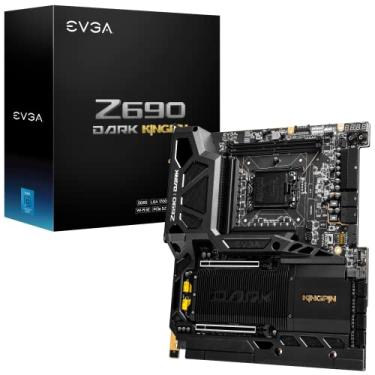 Imagem de EVGA Placa mãe Z690 Dark K|NGP|N, 121-AL-E699-KR, LGA 1700, Intel Z690, PCIe Gen5, SATA 6Gb/s, 2.5Gb/s LAN, WiFi6E/BT5.2, USB 3.2 Gen2x2, M.2, EATX, Intel