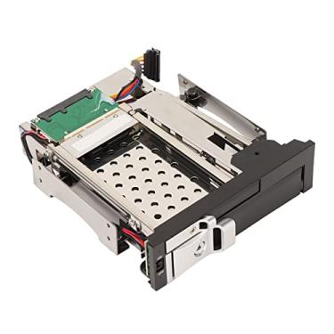 Imagem de Bandeja de HDD SATA de 2,5 pol a 3,5 pol, Bandeja de caddy para adaptador de HDD de unidade de disco rígido SATA com velocidade de 6 Gbps, função de troca a quente, design sem bandeja, suporta SATA I/