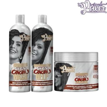 Imagem de Kit Coco E Cacau Soul Power Shampoo Condicionador E Mascara Nutritiva