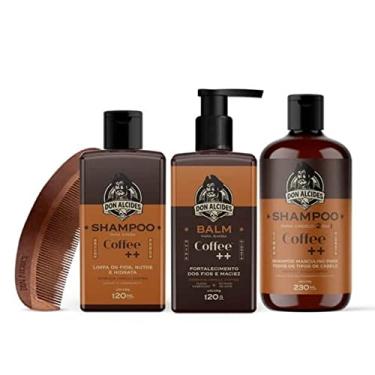 Imagem de Shampoo, Shampoo 2 Em 1 E Balm Coffe + Pente - Don Alcides