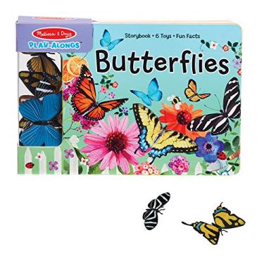 Imagem de Melissa & Doug Children’s Book - Play-Alongs: Butterflies (10 Pages, 6 Butterfly Toys)