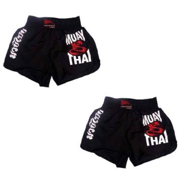 Imagem de Kit 2 - Shorts Calção Para Muay Thai Progne Feminino