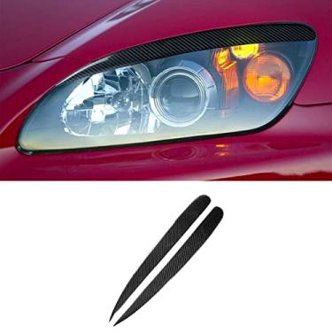 Imagem de JEZOE Decalque adesivo para decoração de sobrancelha para lâmpada, para Honda S2000 2000 2001 2002 2003 2004 2005-2009 Acessórios exteriores do carro