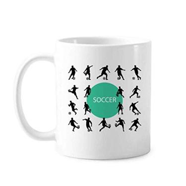 Imagem de Caneca com contornos esportivos de futebol americano cerâmica xícara de café porcelana louça