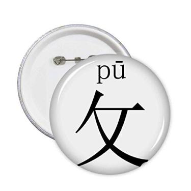 Imagem de Componente de personagem chinês de poliuretano pinos emblema botão decoração acessório 5 peças