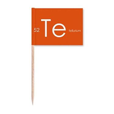 Imagem de Elementos Químicos Mesa Period Semimetal Tellurium Te Bandeiras de Palito Marcador Topper Decoração de Festa