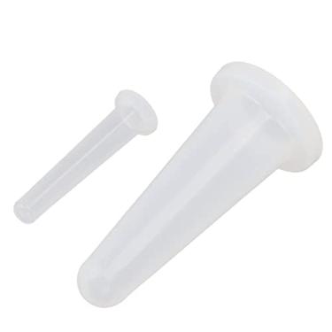 Imagem de Conjunto de Copos de Massagem Conjunto de Copos Faciais, Kit de Copos Faciais, 2 Peças de Vácuo de Silicone Branco Pequeno, Conjuntos e Kits de Copos de Massagem Conjuntos e Kits de Copos de Massagem