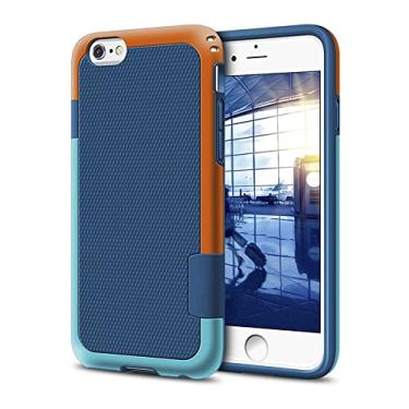 Imagem de Estojo robusto resistente à prova de choque de impacto híbrido resistente para iPhone 11 12 13 14 Pro XS Max XR X 10 8 7 6s Plus Capa de silicone TPU macio, azul, para Iphone 8