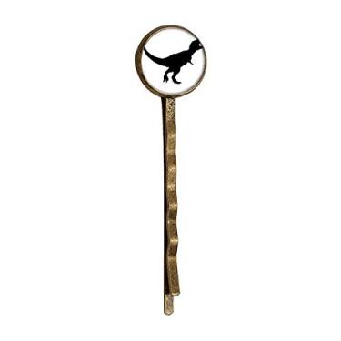 Imagem de Dinossauro Black Bones Bone Retro Metal Hair Bobby Pin Headwear