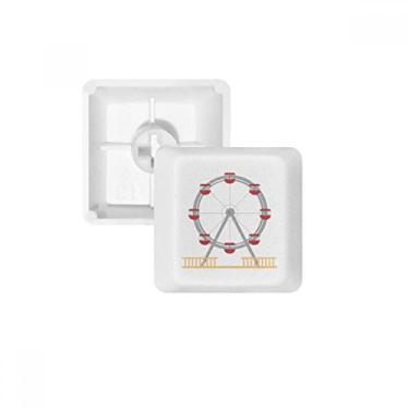 Imagem de Kit de atualização para jogos PBT teclado mecânico com padrão de roda-gigante colorido de parque de diversões