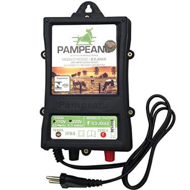 Imagem de Pampeano, PA03003, Eletrificador de Cerca Rural Elétrica Para Animais Pequenos Bivolt 0.3J, cor Preto, Polipropileno