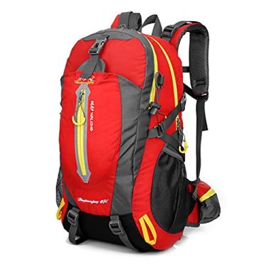 Imagem de Domary Mochila de viagem 40L resistente à água para caminhada no acampamento laptop mochila de caminhada trekking e bolsas para escalar costas para homens e mulheres