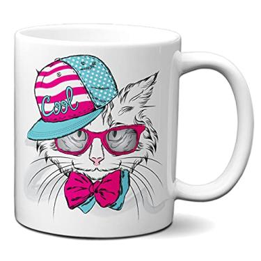 Imagem de Caneca Gato Cool Criativo Presente Fofinho Xícara Cat