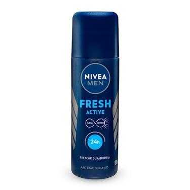 Imagem de NIVEA MEN Desodorante Antitranspirante Spray Fresh Active 90ml - Proteção 24h, sensação de refrescância prolongada, sem alumínio, corantes e conservantes