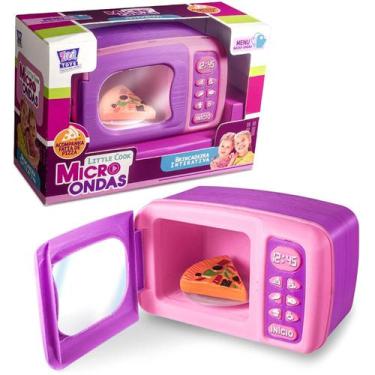 Imagem de Microondas Cozinha Infantil Little Cook Rosa - Zuca Toys