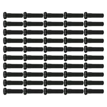 Imagem de 50 Unidades de Mamilos de Bike, Decorativos de para Protetores de Protetores Resistentes para Bicicletas Tam, Preto, 16mm 14G