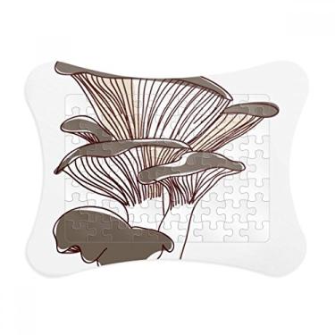 Imagem de Delicious Home Dish Cogumelo Ilustração Moldura de quebra-cabeça Decoração de Imagem Enfeite de Jogo de Quebra-Cabeça