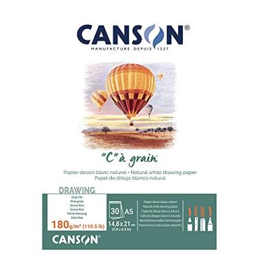 Imagem de CANSON C à Grain, Papel para Desenho em Bloco, Gramatura 180 g/m², Tamanho A5