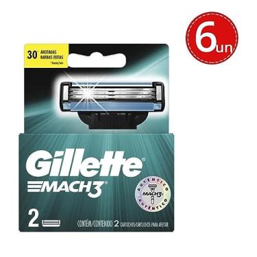 Imagem de Kit Carga Para Aparelho De Barbear Gillette Mach3 2 Unidades